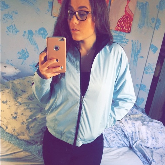 Nike Jackets & Blazers - baby blue Nike jacket 